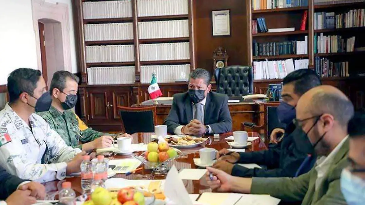 Reunión de la Mesa de Concertación, Seguridad y Paz con el gobernador de Zacatecas